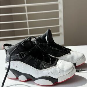 Jordan Kids Black and White Sneakers